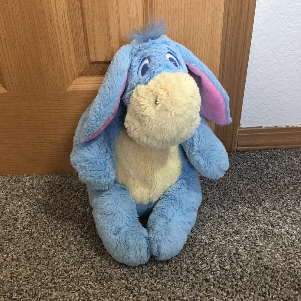 light blue eeyore plush